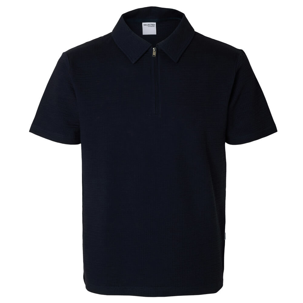 SELECTED HOMME Seersucker Polo Shirt